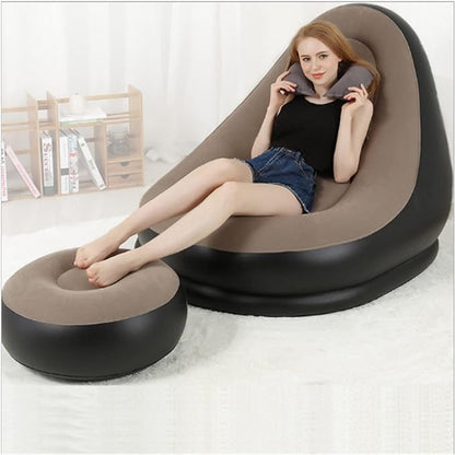 Inflatable Singal Sofa With Air Pump