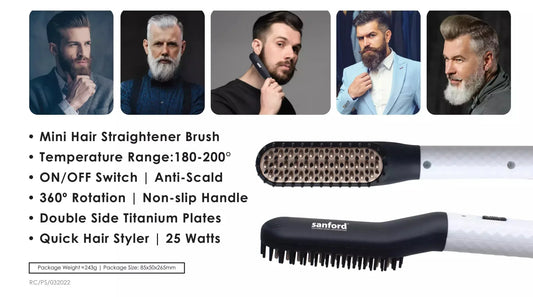 Sanford - 2-in-1 Beard Straightener (SF995BST)